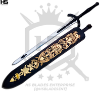 45" Bloodborne Holy Blade Sword of Ludwig in Just $88 (Spring Steel & D2 Steel versions are Available) from Bloodborne Swords (Black Ed)-Bloodborne Props