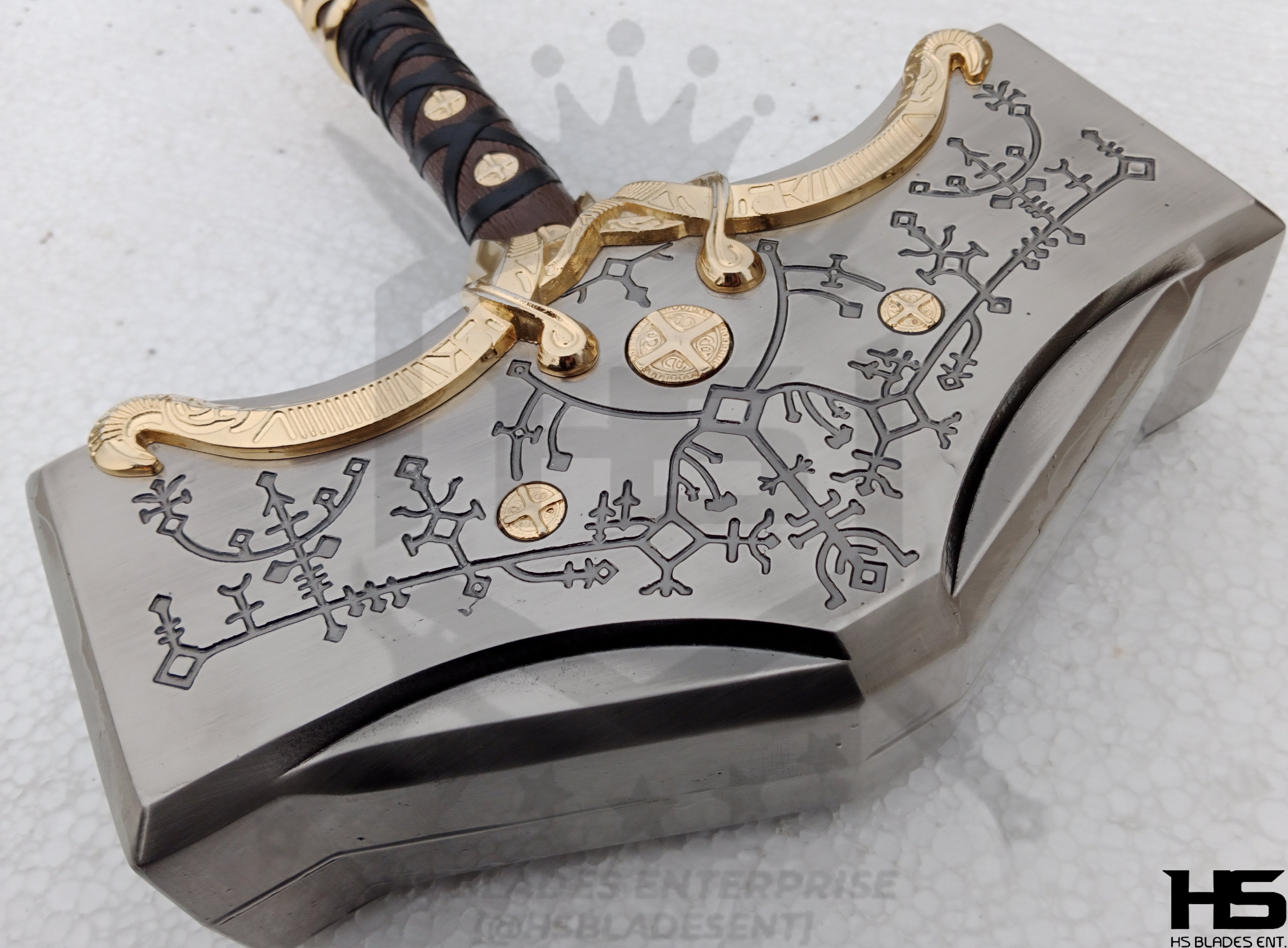 Full Metal God of War Ragnarok Hammer of Thor Mjolnir in $149 (Forged ...