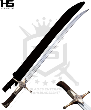 39" Witcher Iris Sword of Geralt of Rivia Saber Sword in $77 (Spring Steel & D2 Steel versions are Available) from The Witcher Sword