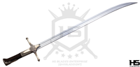 39" Witcher Iris Sword of Geralt of Rivia Saber Sword in $77 (Spring Steel & D2 Steel versions are Available) from The Witcher Sword
