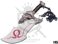 god of war knives of kratos the kratos knives replica for sale in uk is also available at HS Blades Ent with sheath for secure international shipment