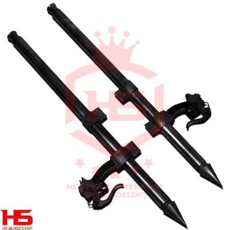 Attack on Titan Thunder Spears of Eren Yeager in Just $88 (Functional Pair) | Anime Sword