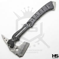 Resident Evil Requeim tactical combat axe of leon kennedy functional tomahawk of leon s kennedy tactical axe of leon kennedy resident evil battle ready tactical hatchet of kennedy from resident evil replica axe for sale