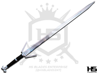 45" Witcher Sword of Geralt of Rivia in Just $77 (Spring Steel & D2 Steel versions are Available) from The Witcher Sword-Feline Wolf