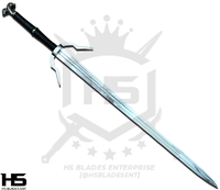 45" Witcher Sword of Geralt of Rivia in Just $77 (Spring Steel & D2 Steel versions are Available) from The Witcher Sword-Silver Wolf III