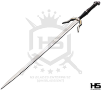 45" Witcher Sword of Geralt of Rivia in Just $77 (Spring Steel & D2 Steel versions are Available) from The Witcher Sword-Silver Wolf I