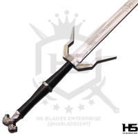 45" Witcher Sword of Geralt of Rivia in Just $77 (Spring Steel & D2 Steel versions are Available) from The Witcher Sword-Silver Wolf I