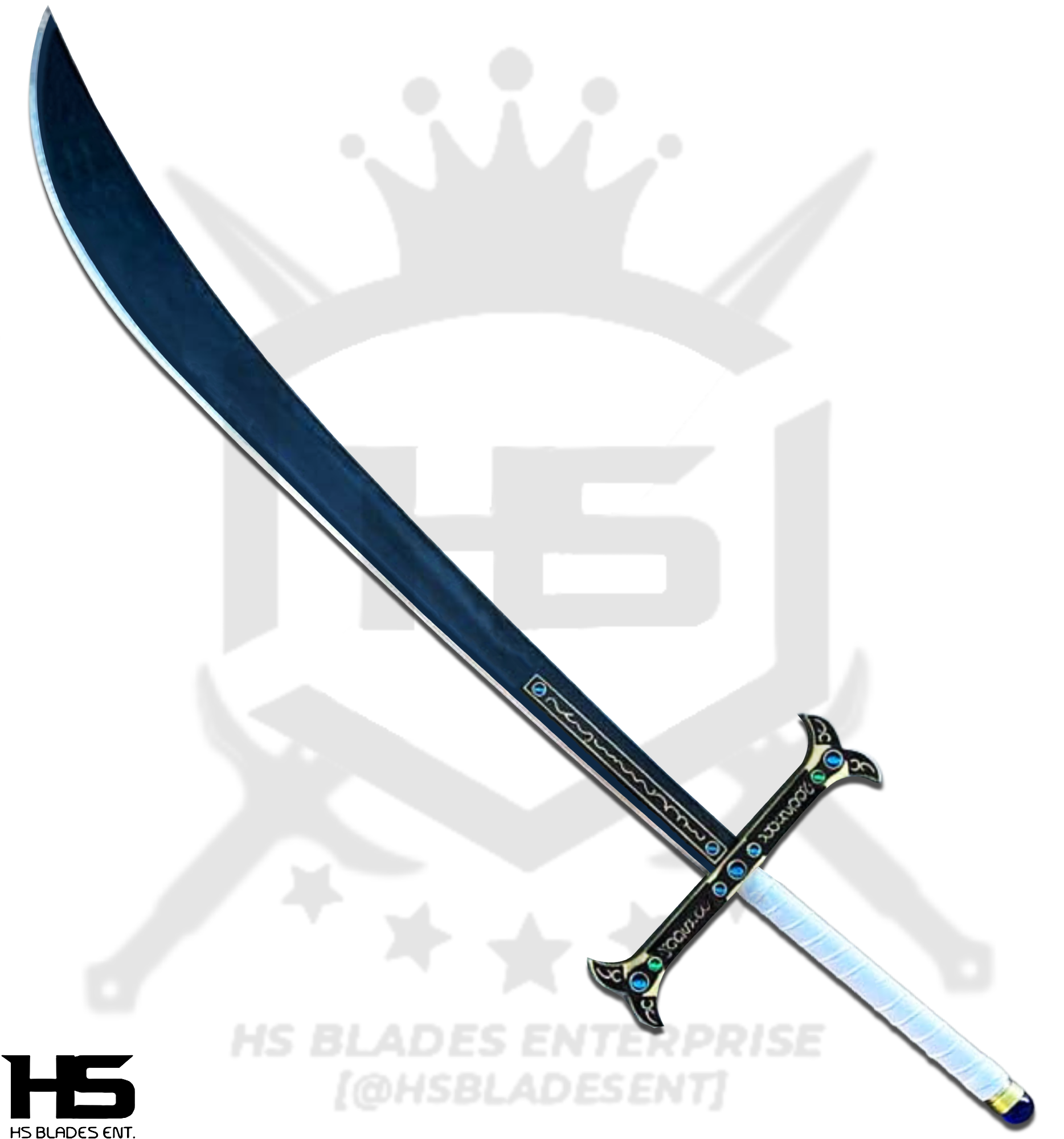 Blue Yoru Sword Miniature Alloy Blunt Sword Dracule Mihawk 
