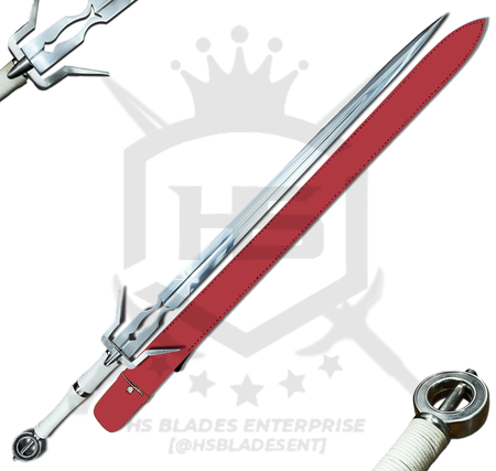 45" Zireael Sword of Ciri (Two handed version) in Just $77 (Spring Steel & D2 Steel versions are Available) from The Witcher Sword-White