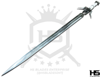 45" Zireael Sword of Ciri (Two handed version) in Just $77 (Spring Steel & D2 Steel versions are Available) from The Witcher Sword-White