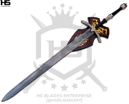 damascus witch king sword with plaque