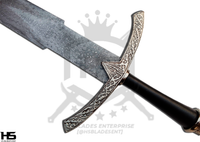 the hilt of witch king sword features runes