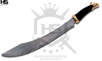 21" Damascus Strider Elven Knife of Aragorn (Full Tang, BR) in $149 from LOTR Swords with Black Scabbard