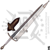 functional damascus white gandalf' sword the glamdring