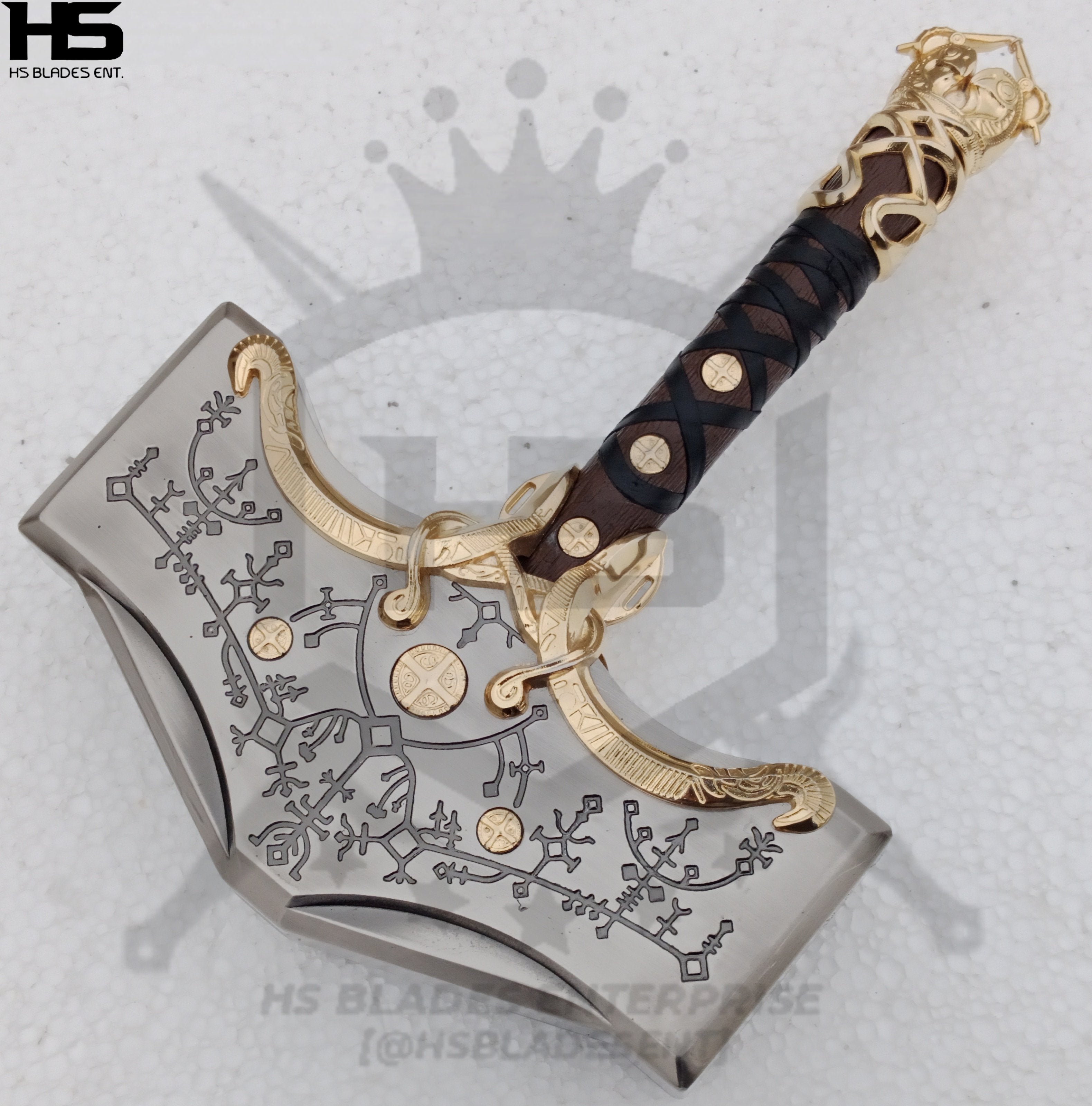 Full Metal God of War Ragnarok Hammer of Thor Mjolnir in $149 (Forged ...