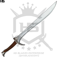 the carbon steel orcrist sword is forged functional ways making it a battle ready replica like we do in 5160 spring steel and damascus steel.