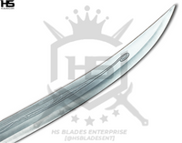in spring steel, we use 5160 spring steel for making battle-ready functional thranduil sword battle ready
