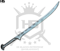 carbon steel thranduil sword is high polish and functional. 