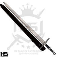 45" Witcher Steel Sword of Geralt of Rivia in Just $77 (Spring Steel & D2 Steel versions are Available) from The Witcher Sword-Wolf