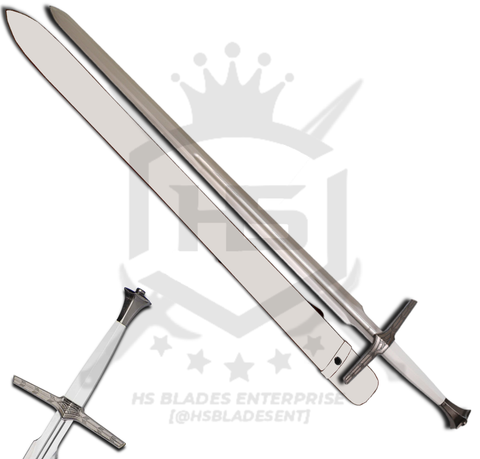 45" White Witcher Sword of Geralt of Rivia in $77 (Spring Steel & D2 Steel versions are Available) from The Witcher Sword