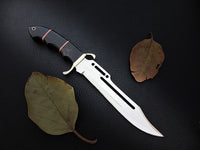 14" Rodrick Bowie Knife in $59 (Spring Steel, D2 Steel are also available) with Sheath-Hunting Knife