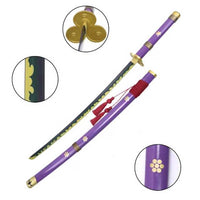Purple Ame No Habakiri Enma Sword of Roronoa Zoro in Just $88 (Japanese Steel is also Available) from One Piece Swords| Japanese Samurai Sword