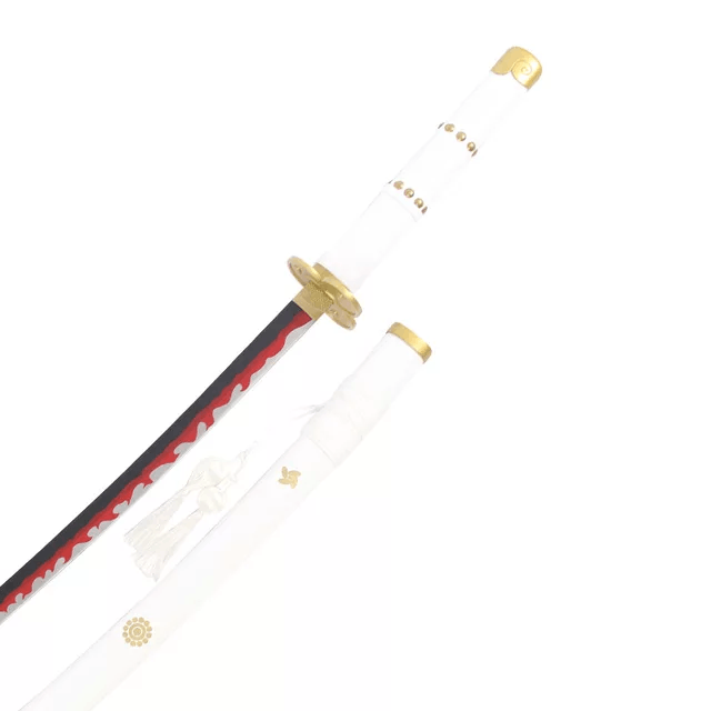 Katana Ame No Habakiri Di Zoro - Replica In Legno Con Espositore Premium 2 Livelli, 95 Cm