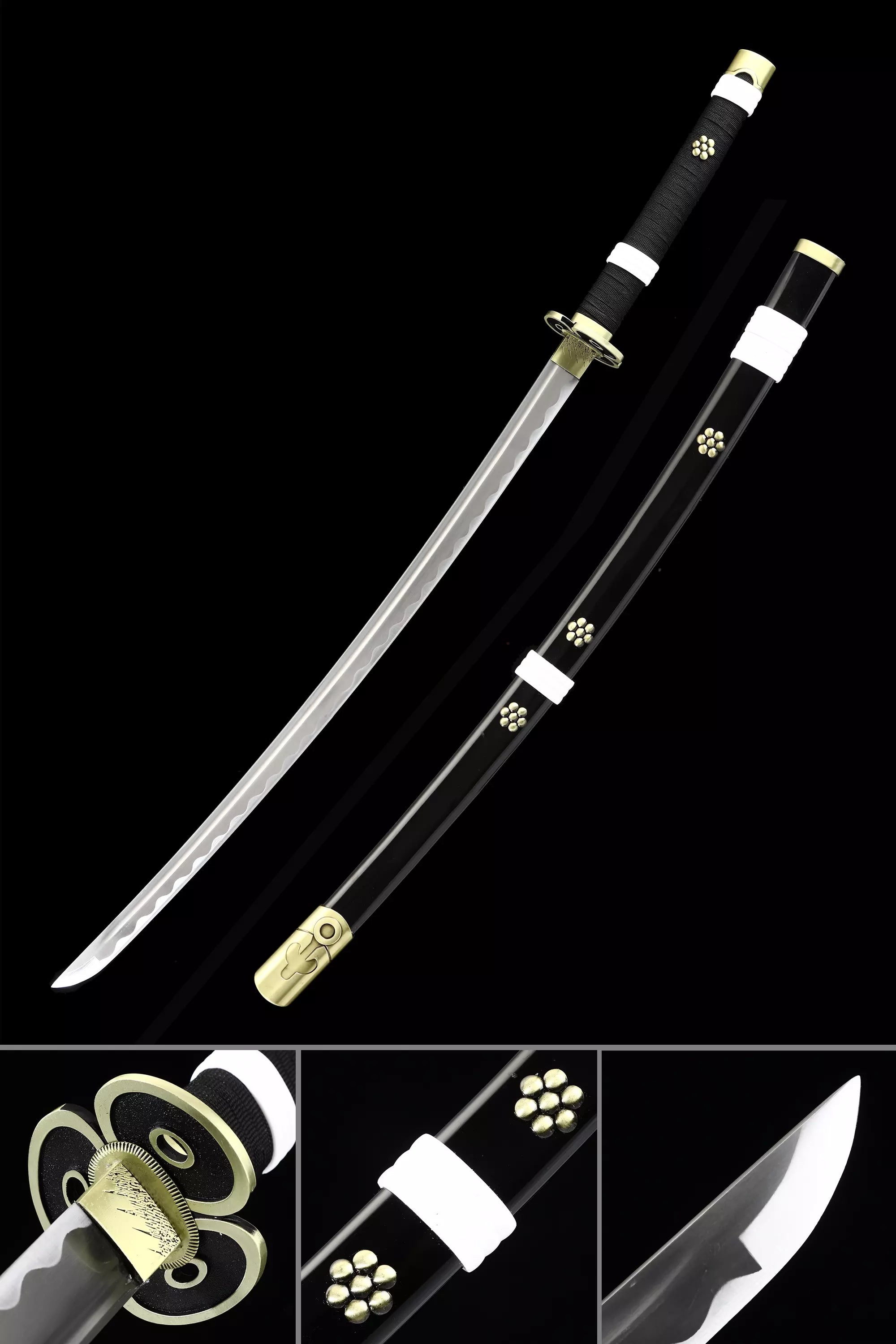 One Piece 1045 High Carbon Steel Roronoa Zoro Katana Sword Hand