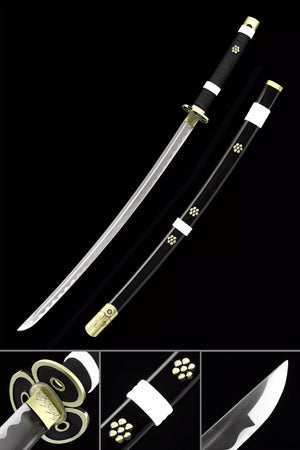 Black Ame No Habakiri Enma Sword of Roronoa Zoro in $88 (Japanese Steel is also Available) from One Piece Swords| Japanese Samurai Sword | Type II