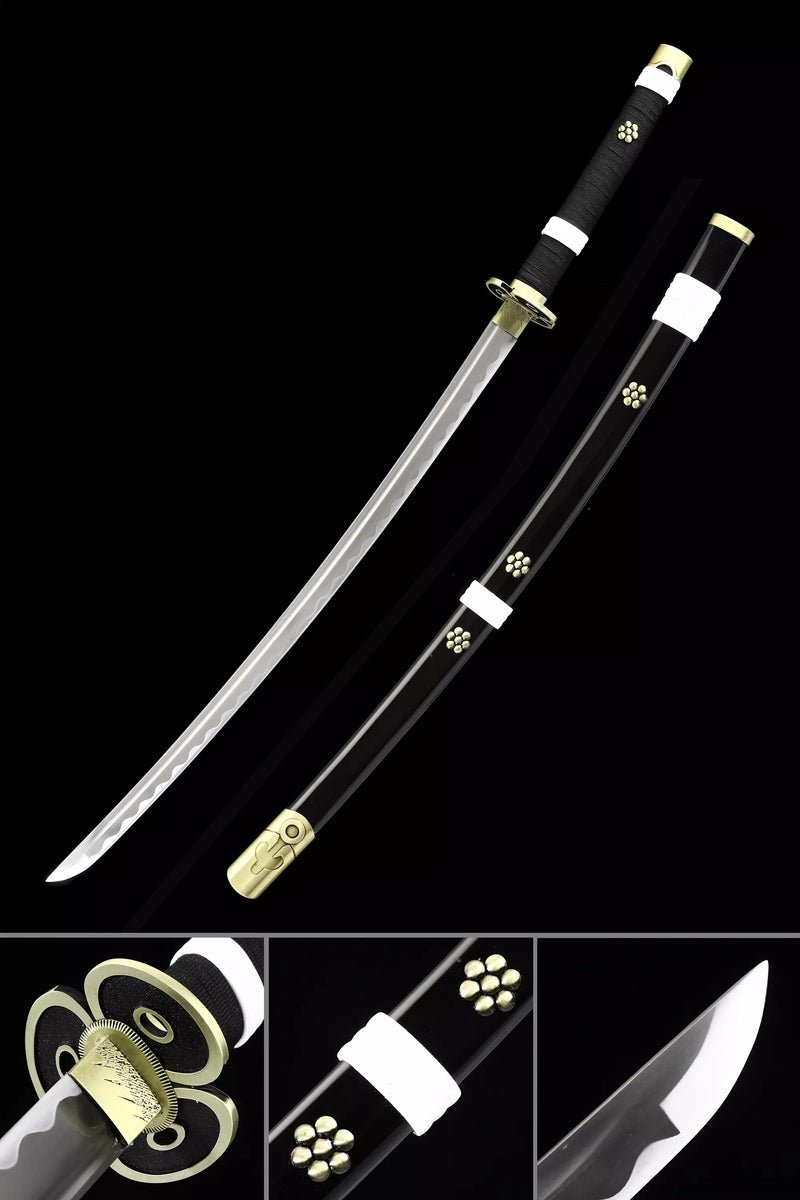 Black Ame No Habakiri Enma Sword of Roronoa Zoro in $88 (Japanese Steel is also Available) from One Piece Swords| Japanese Samurai Sword | Type II