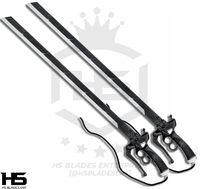 Ultrahard Attack on Titan Sword of Eren Yeager in Just $99 (Japanese Steel is Available) Pair with Sheath-Anodized Version | Anime Sword