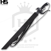 Ultrahard Attack on Titan Sword of Eren Yeager in Just $99 (D2 & Spring Steel is also available) Pair with Sheath-Anime Swords