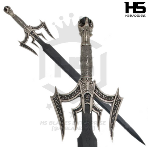 41" Luciendar Sword of Light Dark Edition (Spring Steel & D2 Steel Battle Ready Versions are Available) with Wall Plaque & Sheath-Type I