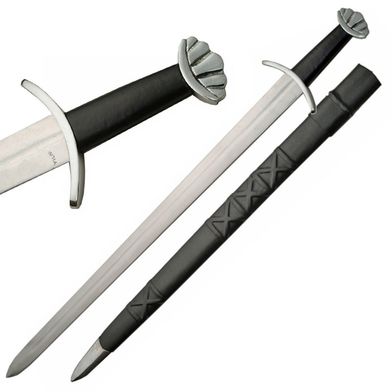 37" Full Tang Viking Norseman Sword (Spring Steel & D2 Steel Battle ready are available) with Scabbard-HP