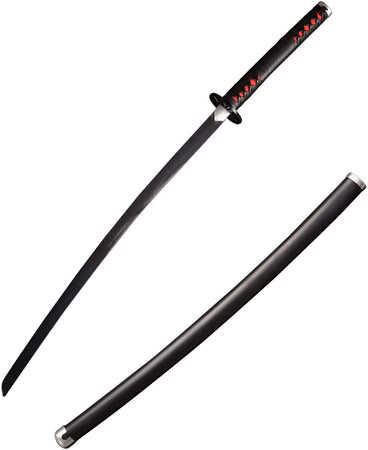 Black Nichirin Blade Japanese Sword in Just $77 (Japanese Steel is also Available) of Tanjiro Kamado from Demon Slayer Type III | Japanese Samurai Sword