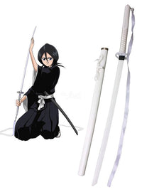 Sode no Shirayuki Rukia Kuchiki Katana in $77 (Japanese Steel Available) Zanpakuto Spirit from Bleach-Black | Bleach Katana | Zanpakuto Katana