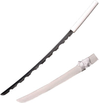 Indigo Gray Nichirin Blade Sword in $66 (Japanese Steel is also Available) of Inosuke Hashibira from Demon Slayer-Blacked | Japanese Samurai Sword