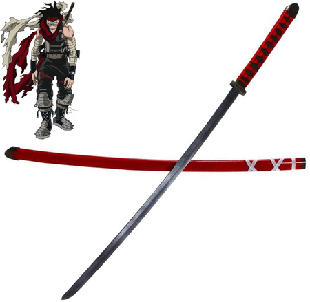 Stain Sword in Just $88 (Japanese Steel is Available) of The Hero Killer Chizome Akaguro from My Hero Academia | Japanese Samurai Sword
