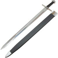 39" Vikings Authentic Loki Warrior Type X Long Sword (Spring Steel & D2 Steel Battlready are available) with Scabbard