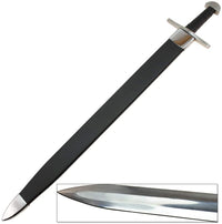 39" Vikings Authentic Loki Warrior Type X Long Sword (Spring Steel & D2 Steel Battlready are available) with Scabbard