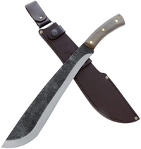 24" Book of Eli Machete Type V Bushcraft & Camping Machete (D2 Steel, Spring Steel are available) with Custom Blade Material Variations-Bushcraft Machete