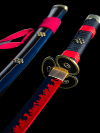 Black Ame No Habakiri Enma Sword of Roronoa Zoro in $88 (Japanese Steel is also Available) from One Piece Swords| Japanese Samurai Sword | Type IV