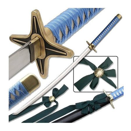 Hyorinmaru Katana of Hijikata Toushirou in just $99 (Japanese Steel Available) Zanpakuto from the Bleach-Blue | Bleach Katana | Zanpakuto Katana