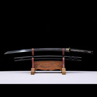 Kill Bill Hattori Hanzo Katana Sword (Japanese Steel is also available) Black-Kill Bill Katana Sword