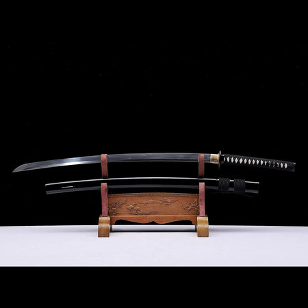 Kill Bill Hattori Hanzo Katana Sword (Japanese Steel is also available) Black-Kill Bill Katana Sword