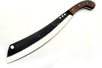 19" Galduo Gotano Bushcraft & Camping Machete (D2 Steel, Spring Steel are available) with Custom Blade Material Variations-Bushcraft Machete