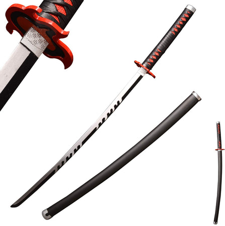 Nichirin Sword in Just $88 (Japanese Steel is Available) of Rengoku Kyojuro from Demon Slayer Type V | Japanese Samurai Sword