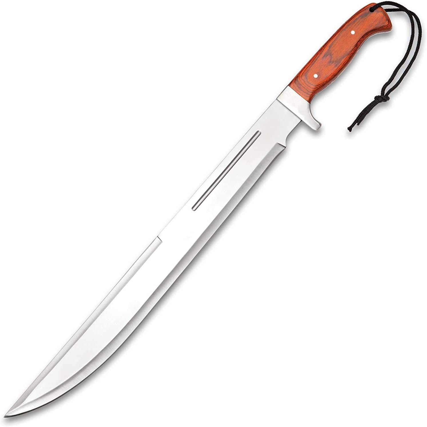 ZOOM.LZ Survival Machete With Sheath - Heavy Duty Bushcraft & Camping Machete For Yard Work & Hunting