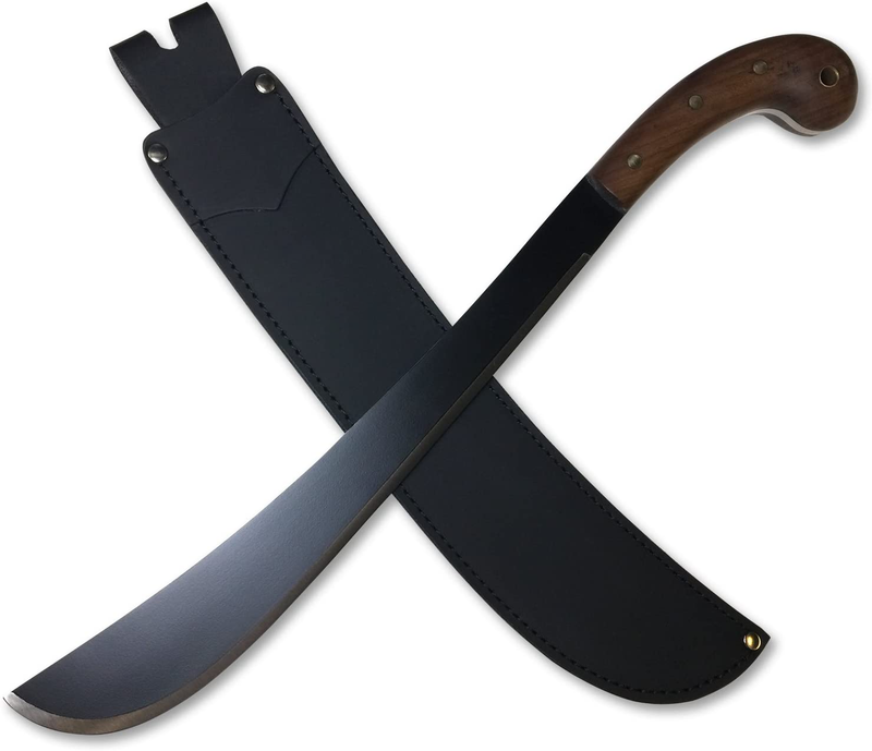 19" Golok Bushcraft & Camping Machete (D2 Steel, Spring Steel are available) with Custom Blade Material Variations-Bushcraft Machete