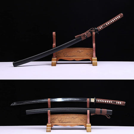 Kill Bill Hattori Hanzo Katana Sword (Japanese Steel is also available) Brown Rexine-Kill Bill Katana Sword